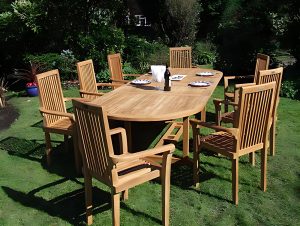 Teak Dining Set Outdoor Furniture High Class