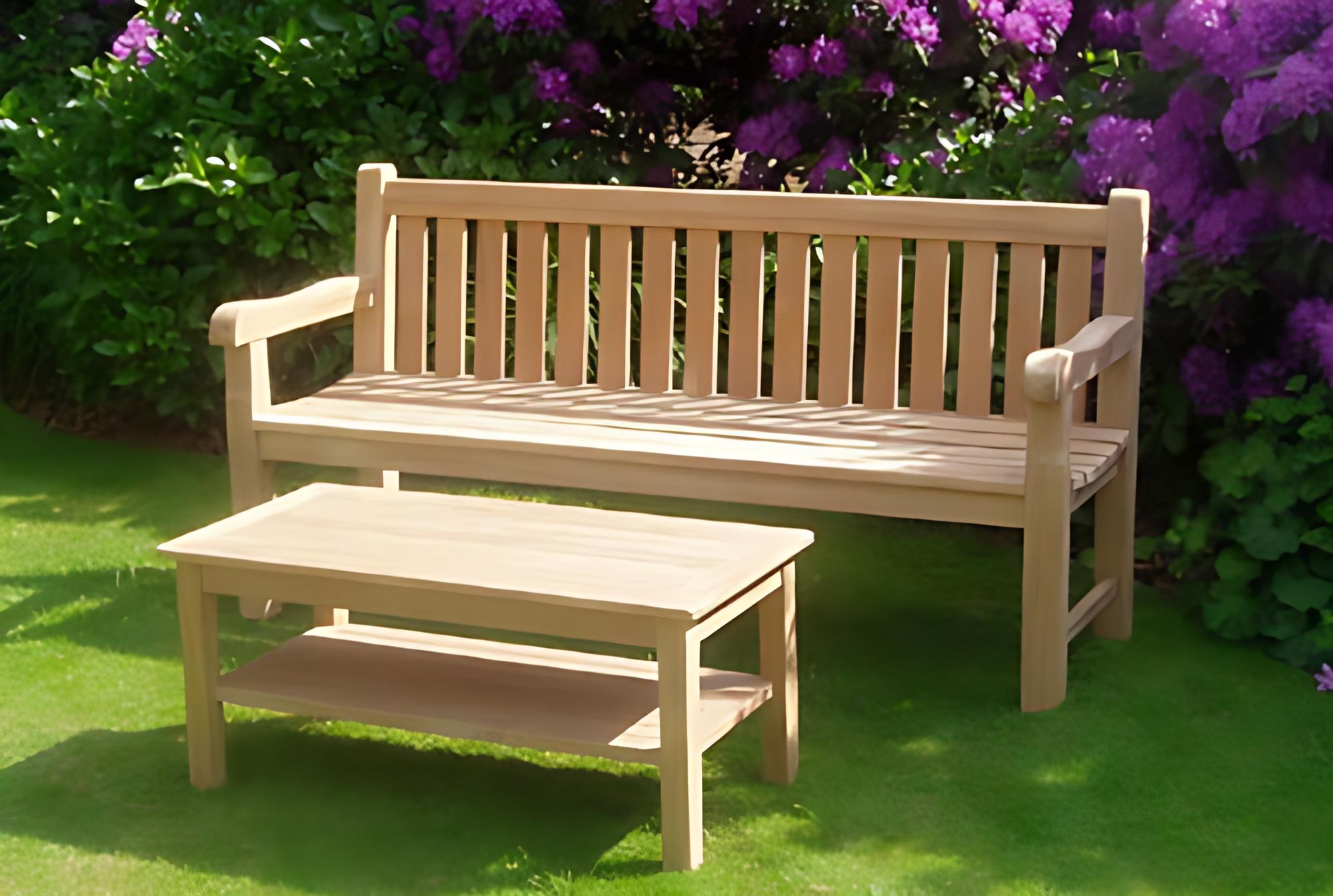 Teak Bench Outdoor Furniture And Coffee Table