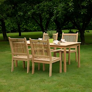 Sustainable plantation teak patio furniture handcrafted in Indonesia